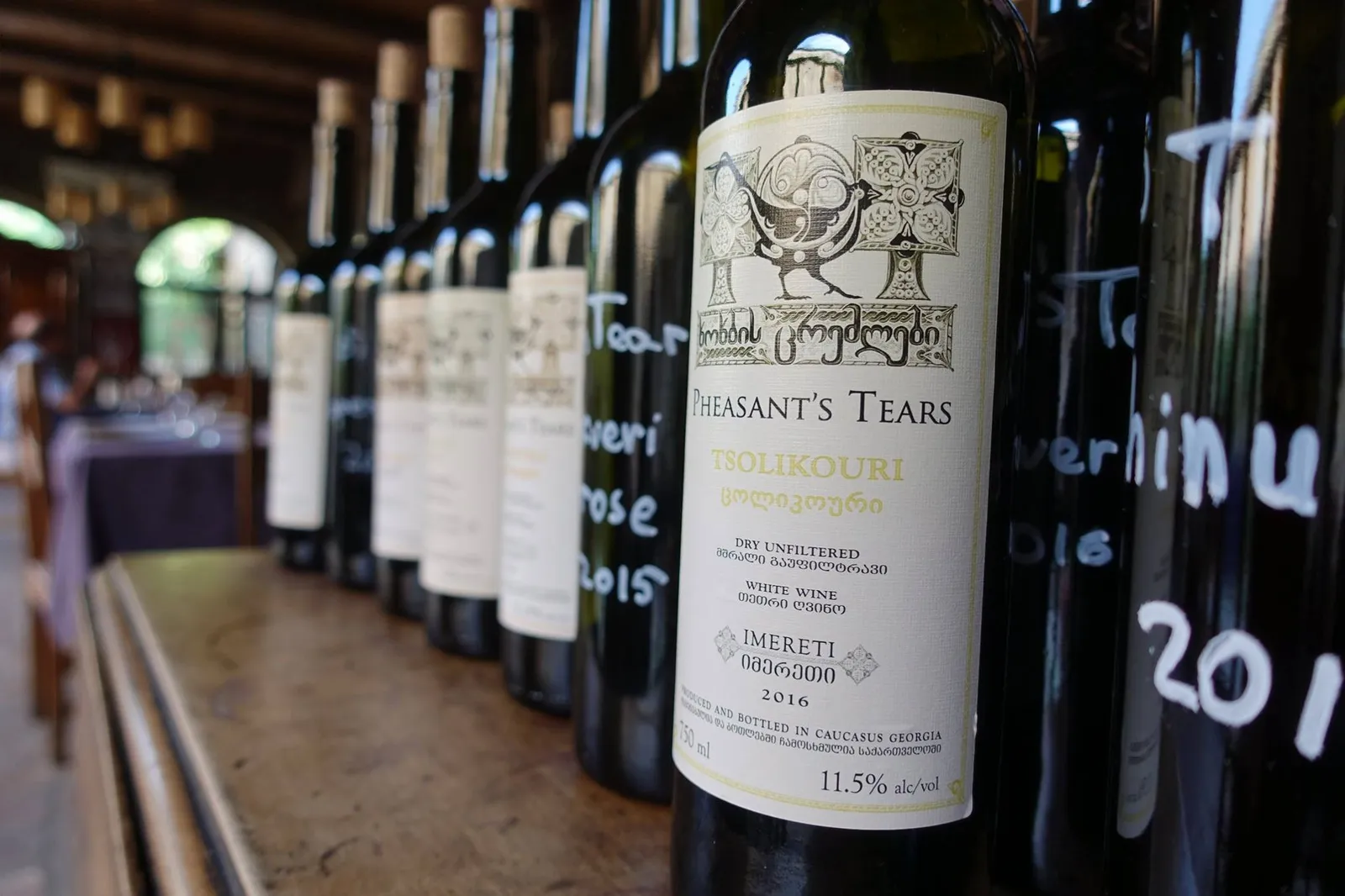 Pheasant’s Tears borok egy grúz pincészetben